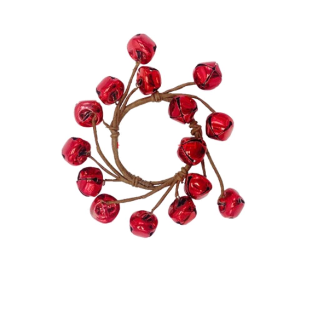 

Artificial Iron Bell Candle Holder 12/14cm Merry Christmas Decorations Home Chimney Decor S красный