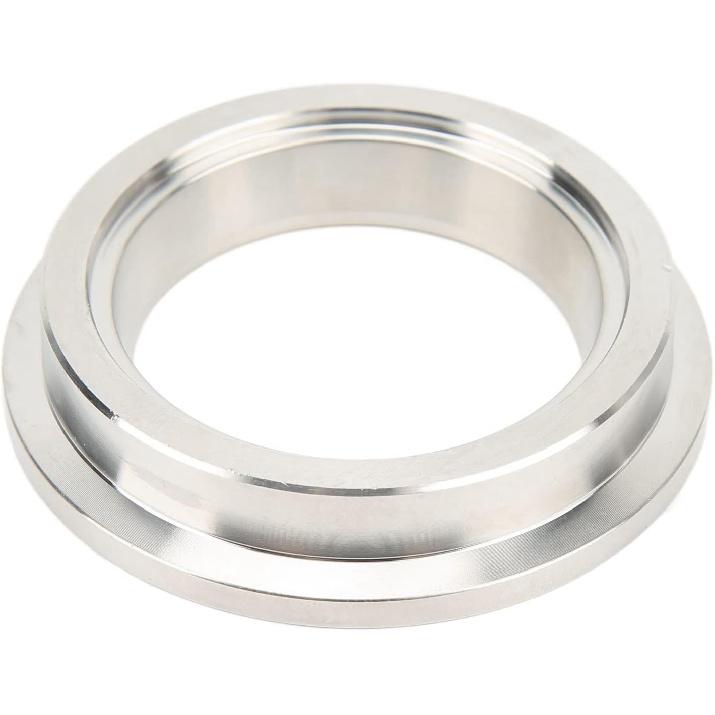 Schweißbare Einlassflansch, 44 mm Edelstahl-Wastegate-Einlassflansch Ersatz-Turbolader-Wastegate V-Band-Einlassflansch für Tial Einlassseite