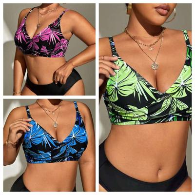 2026 European Plus Size Backless Sexy Split Swimsuit Bikini Set for Women