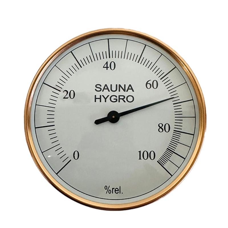 Large Display Sauna Room Thermometers Hygrometer Heatproof ABS Metal Construction Easy Installation
