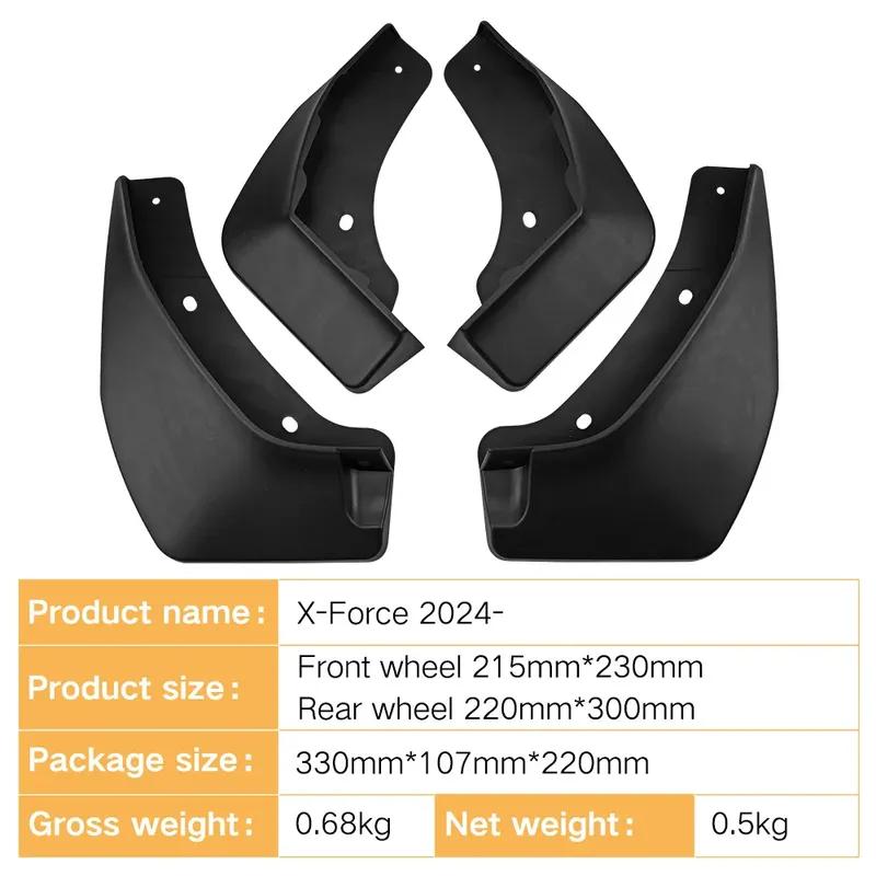 Mudflaps Fender for Mitsubishi X-Force 2024 Mud Flaps Splash Guards Front Rear Wheels Fender Car Accessories 4Pcs