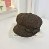 Sweet and cute cat ears beret female spring and autumn polka dot lace octagonal hat cute face little painter hat
