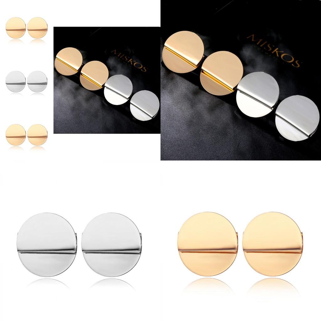 Chic Versatile Round Earrings For Women Trendy Foldable Design Perfect Gift