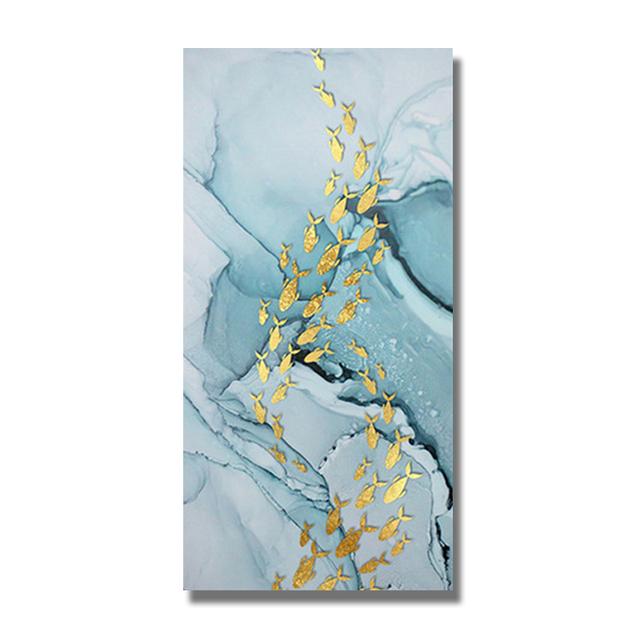 Koi Pesce Feng Shui Carpa Loto Stagno Tela Pittura Moderna Poster e Stampe Immagine di Arte Della Parete per Soggiorno Complementi Arredo Casa Cuadros