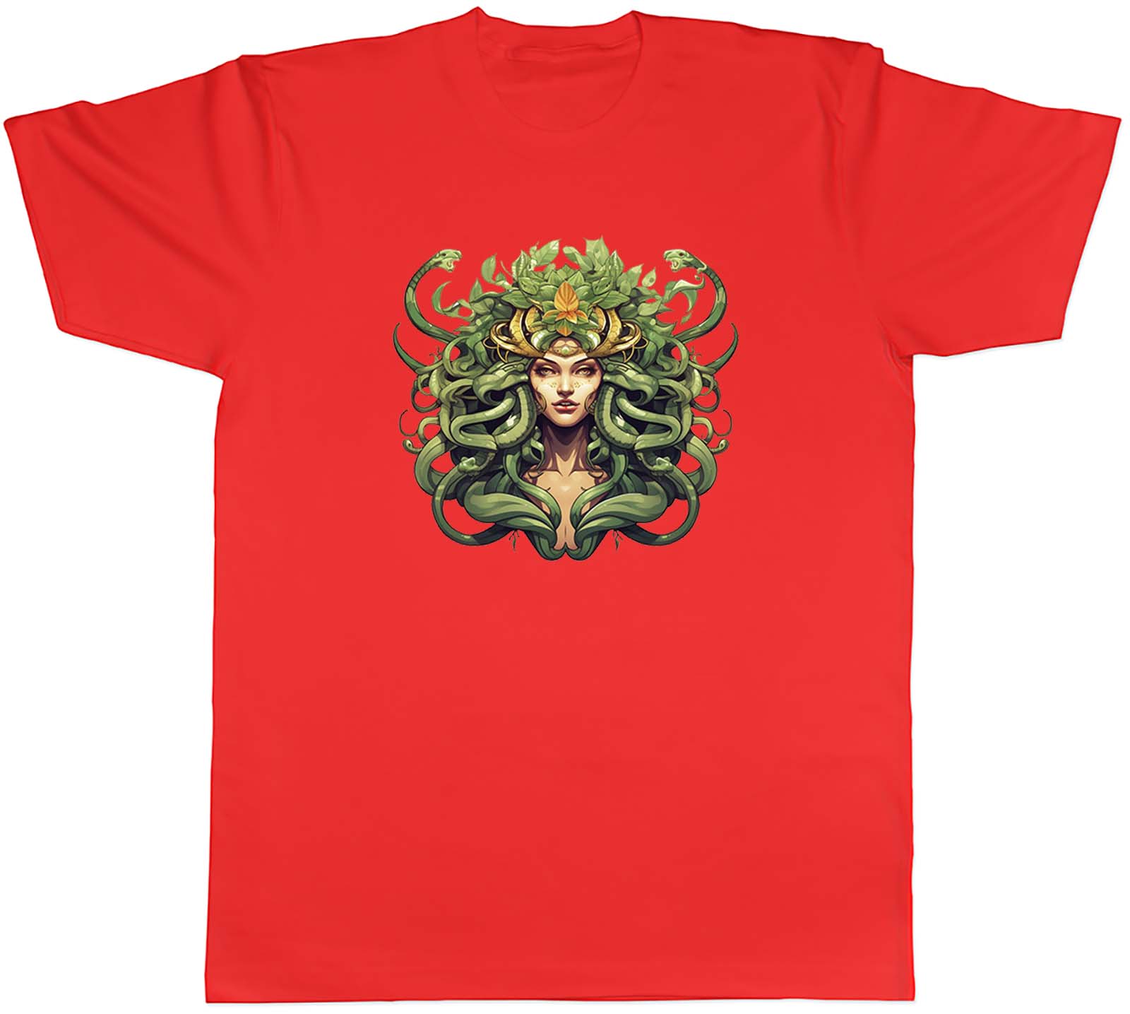 Medusa Snake Head Unisexs TShirt Greek Mythology to Stone Tee Gift S