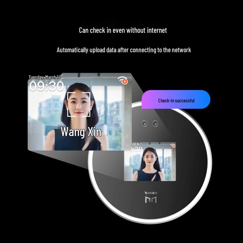 M3 Smart Facial Recognition Attendance System CN plug (adapter included)