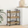 Kitchen Cart Storage Rack, 50x30x70 Cm, Ideal for Small Corners, Easy To Move, Suitable for Kitchen, Bathroom, Bedroom