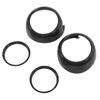 4pcs Carbon Fiber Style Door Midrange Speaker Cover Trims for Cooper Hatchback F55 F56 F57 2014‑2021