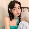 Korean Silver Flower Hairpin: 2025 Trendy Invisible Clip for Women
