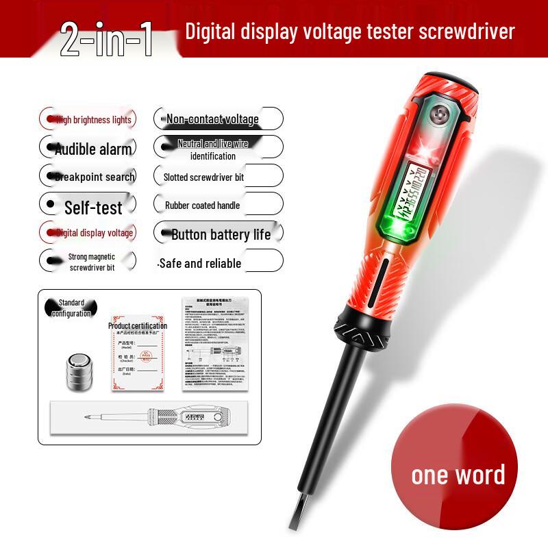 Digital Voltage Tester & High Torque Screwdriver