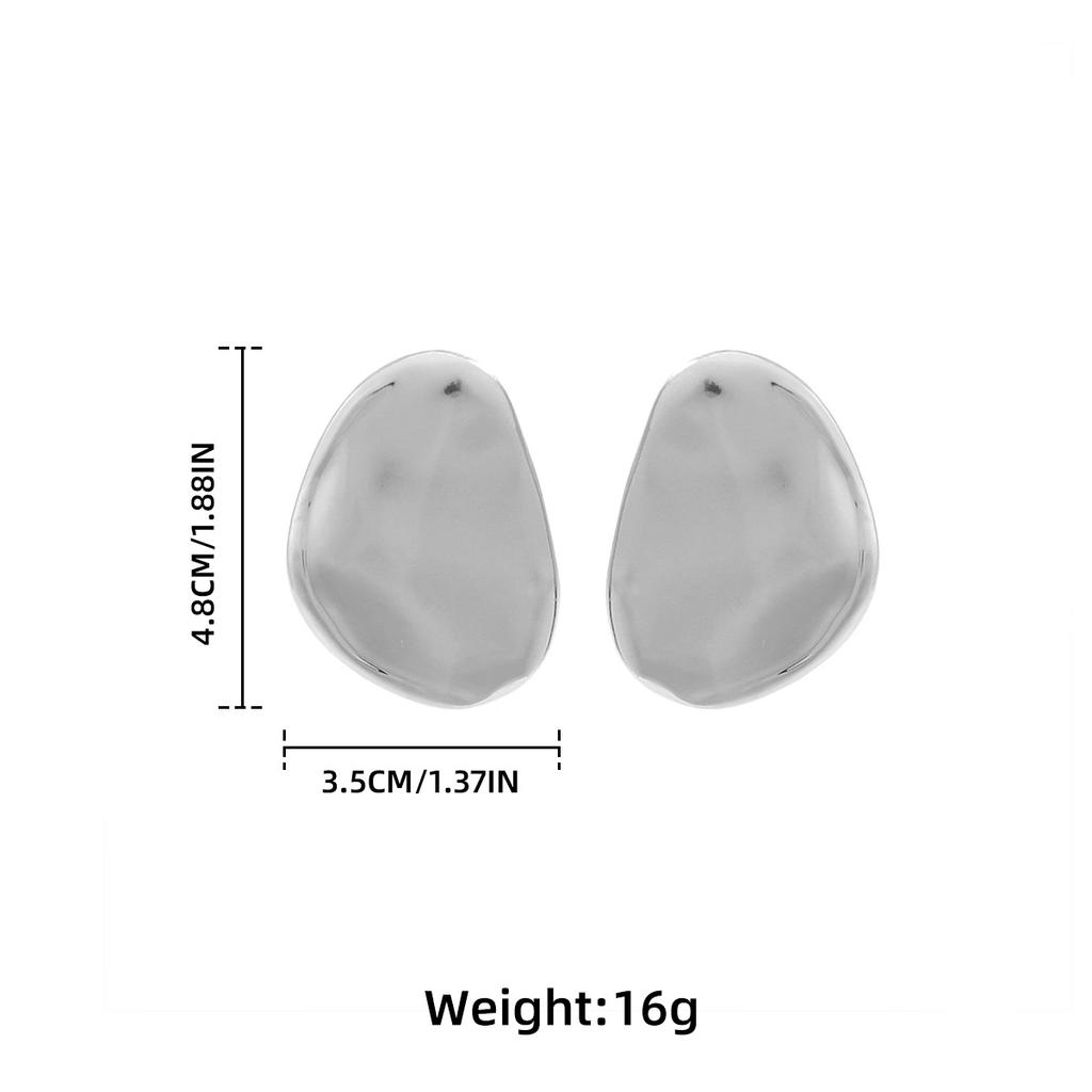 Exaggerated Big-name Alloy Geometric Earrings Women's Simple Fashion Light Luxury High-end INS Earrings