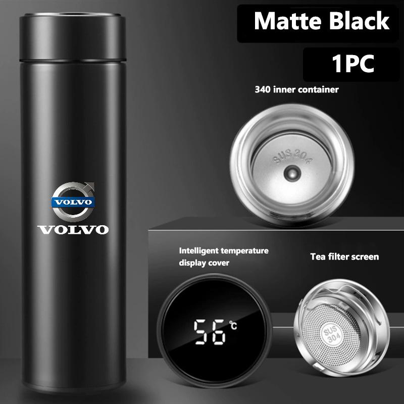 Car Cup Holder Insulated Flask Stainless Steel Auto Travel Thermos For Volvo V40 V60 C30 C70 S60 S80 S90 XC40 XC60 XC70 XC90 T6