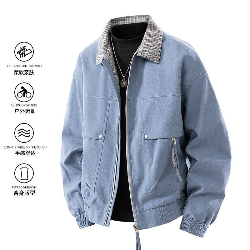 Jacket Men's Lapel Season Tooling Leather Couple Casual Loose Men's Jacket