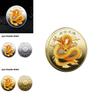 Chinesische Drachen Gedenkmedaille 3D Bunte Relief-Anstecknadel Perfektes Neues Chinesisches Stil Ornament