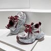Children's dad shoes 2025 spring and autumn new Korean version of boys casual sports shoes medium and large girls soft-soled running shoes