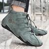 Fashion Winter Comfortable Soft Soled Hiking Boots Men High Top Sneakers Casual Shoes Fashion Casual Shoes Men's Plush Warm Brogue Shoes
