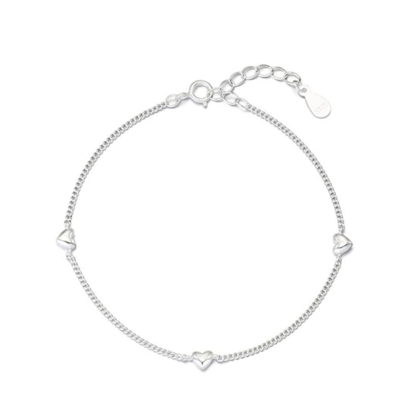 Eenie Beenie Silver Baby Heart Bracelet