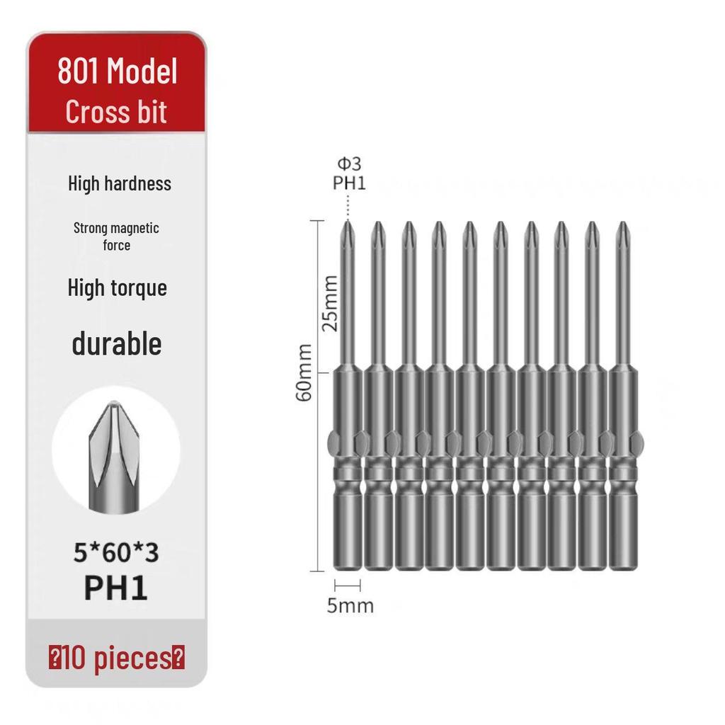 Cross 800 S2 Steel Magnetic Screwdriver Bits (801 & 802) for Electric Drills