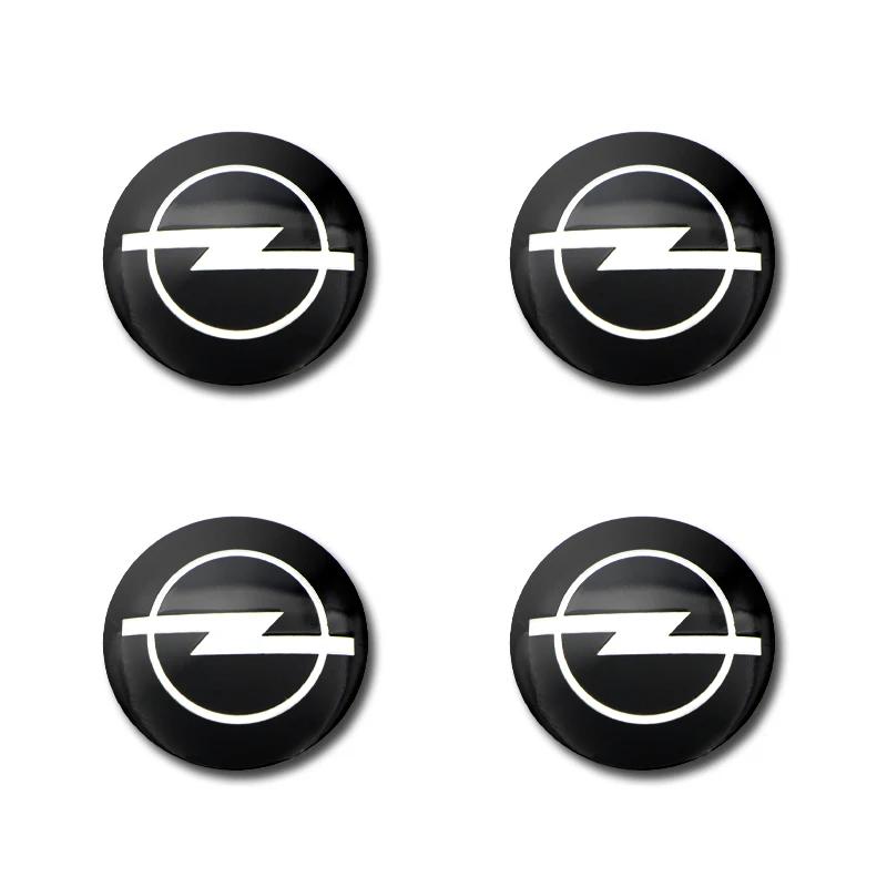 

4p Aluminum Car Hub Cap Badge sticker auto Wheel Center Stickers For Opel Ampera Corsa Astra Crossland-X Mokka Cascada Adam Karl