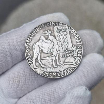 German Camel Coins, Carved, European and American, Retro, Antique, Coins, Handicrafts, Commemorative Coins, Collectibles