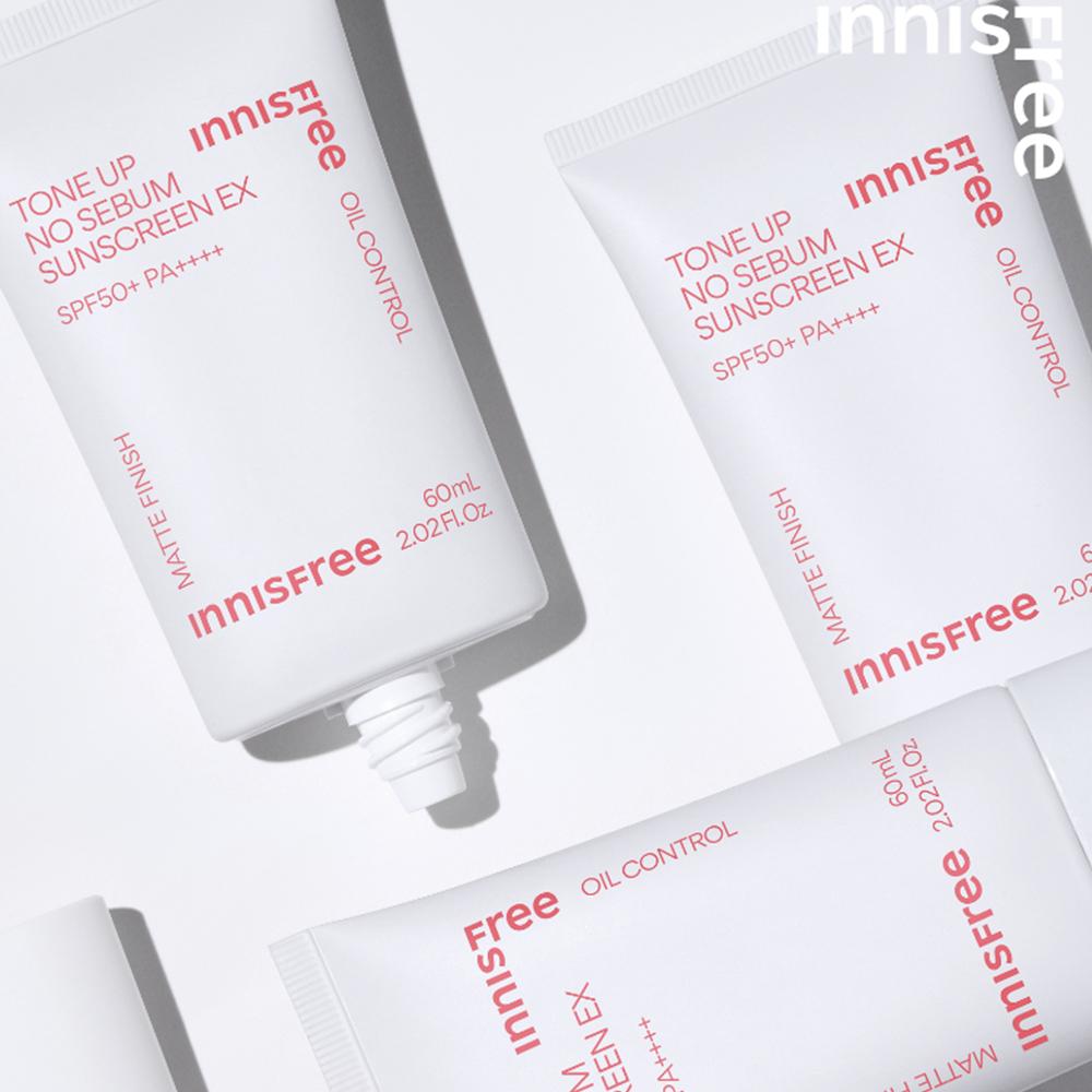 Innisfree Tone Up No Sebum Sunscreen EX 60ml (SPF50+/PA++++)