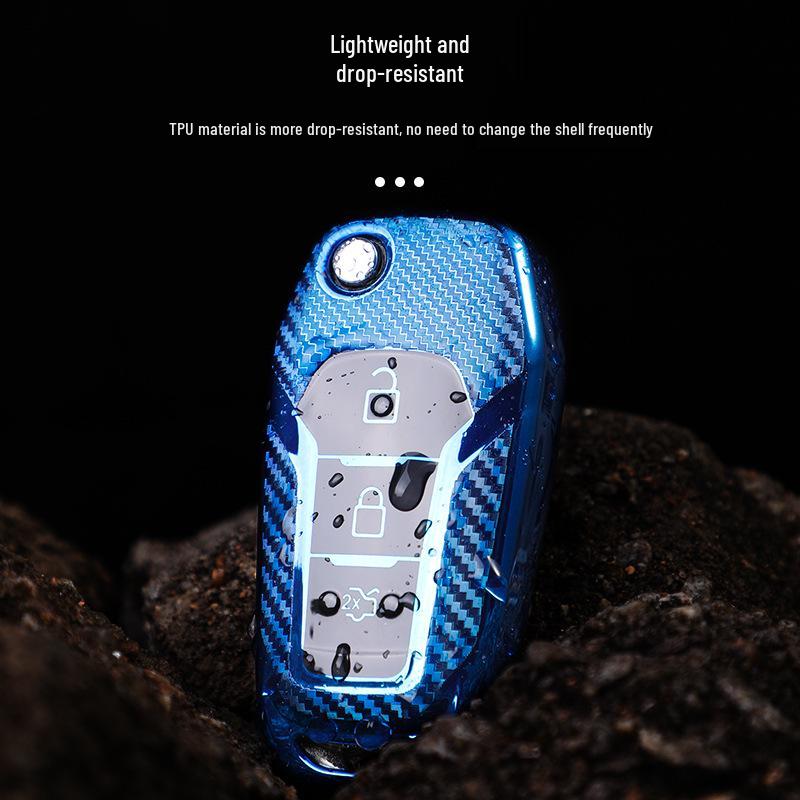 Overseas Ford Ranger, Mondeo, F150 Key Shell - Carbon Fiber