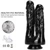 Female Pulls Anterior Yin and Posterior Court with Two-pronged Double-headed Penis Anal Plug Training Masturbation Device Sex Products