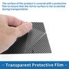 ABSOPRO Door Pillar Window Trim Stickers for Pillar Door Outer Exterior Covers for Mitsubishi Pajero Carbon Fiber Pattern Black Anti-Scratch Posts,