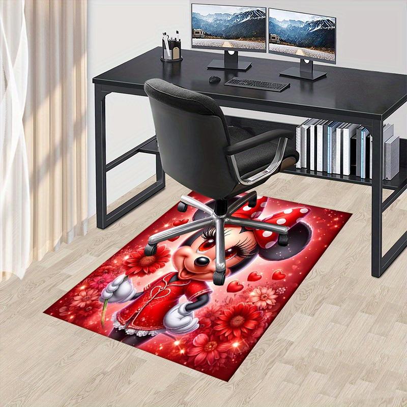 

Minnie Mouse,Valentine s Day,Flowers Office Carpet Soft Polyester Entrance Carpet Washable Non-slip Machine Washable Indoor Carpet Living Ro 60cm by 90cm