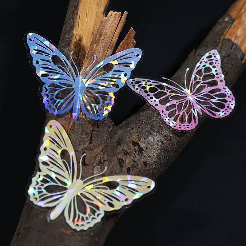 Creative Colorful Butterfly Sticker Handbook,1 Bag of 20pcs Butterfly Island DIY Collage Material Decorative Stickers