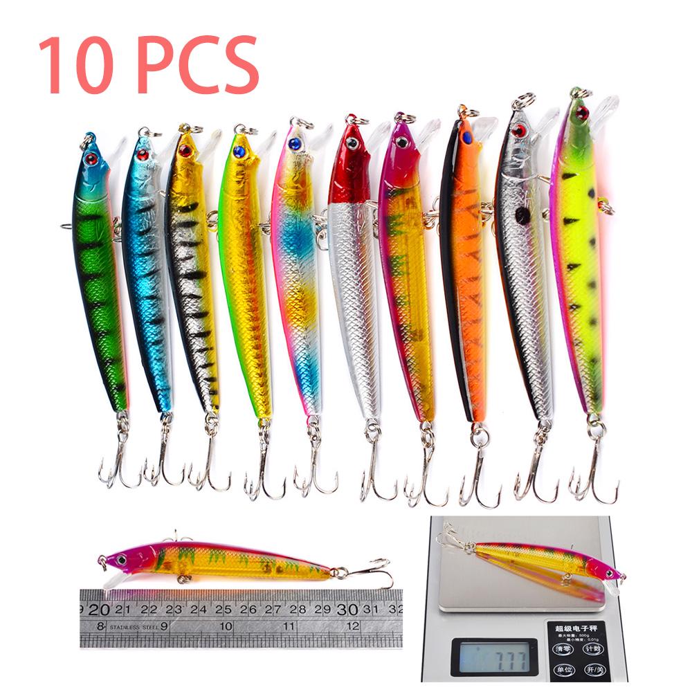 Разноцветные рыболовные приманки,43 штуки 10pcs синий