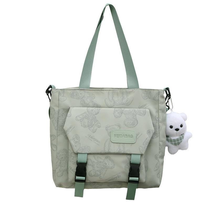 

Повседневный рюкзак для девочки, милый медведь, легкий вес, рюкзак, ученица средней школы, студент колледжа, школьная сумка, мода No pendant