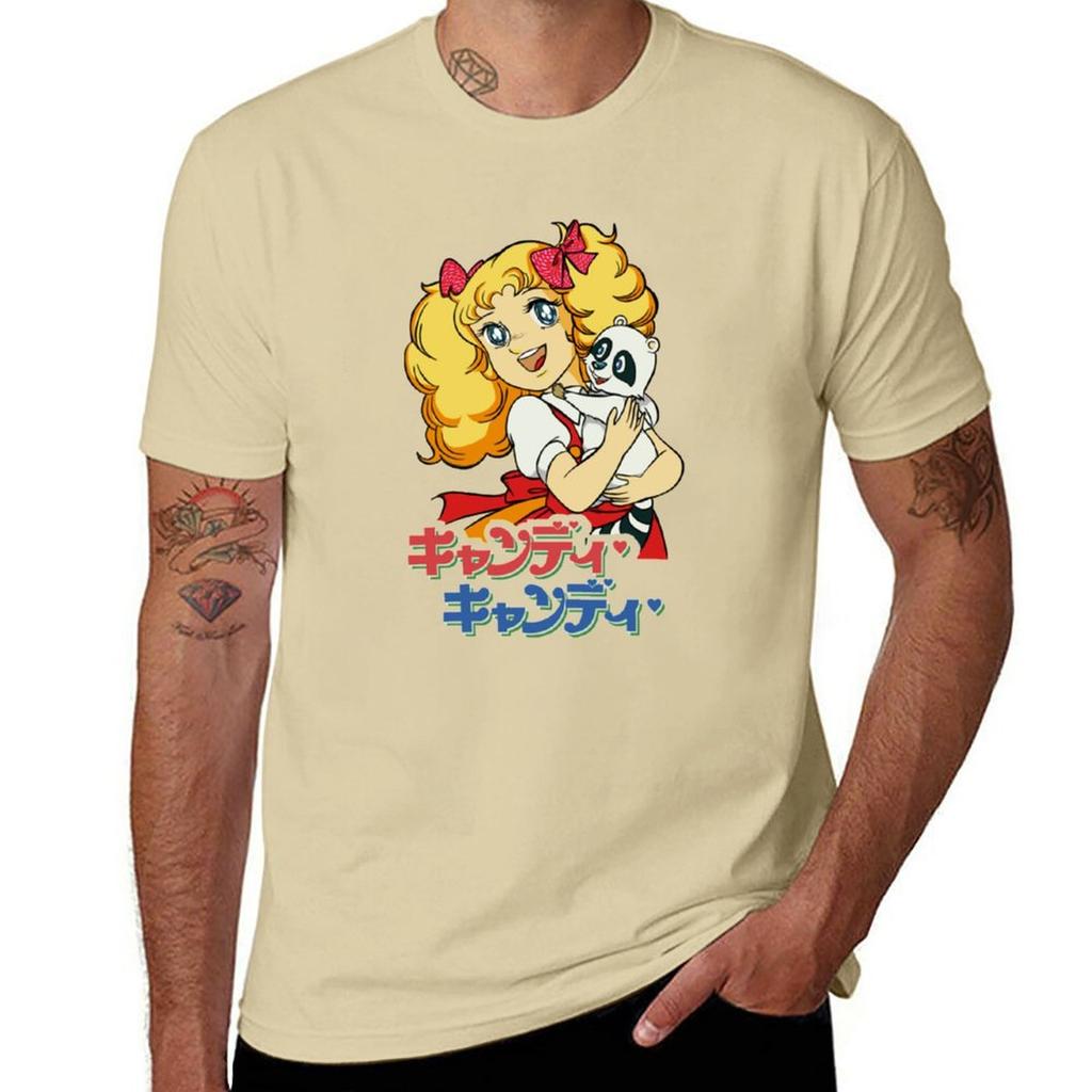 Candy Candy TShirt vintage quick drying mens t shirts pack