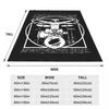 Drums Da Vinci Blanket Vitruvian Man Drummer Vintage Music Fleece Vintage Breathable Throw Blankets for Bedding Lounge Winter