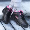 Waterproof Leather Sneakers Women's Soft-soled Autumn and Winter All-black Shoes Are Not Tired of Standing for a Long Time, Non-slip Mother Shoes