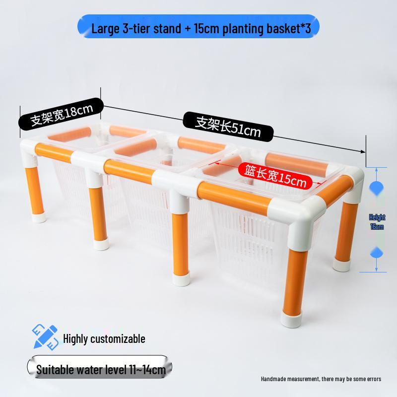 Hydroponic Plant Basket for Aquatic Tanks - Pothos Holder & Landscaping Decor