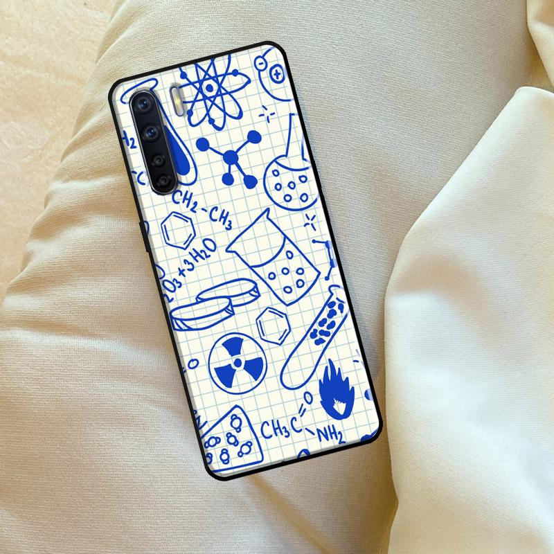 Science Chemistry Formulas For OPPO A17 A57 A77 A5 A9 A53S A52 A72 A96 A76 A16 A54 A74 A94 A38 A58 A78 A15 A79 Case