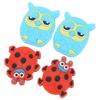 4PCS Cute Animal Shape Tennis Racket Shock Absorber Silicone Tennis Racket Dampener  Tennis Practice