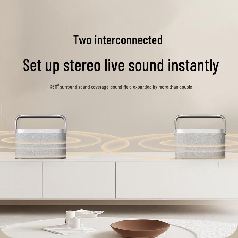 Philips TAS8110 Bluetooth Karaoke Speaker with Wireless Microphone