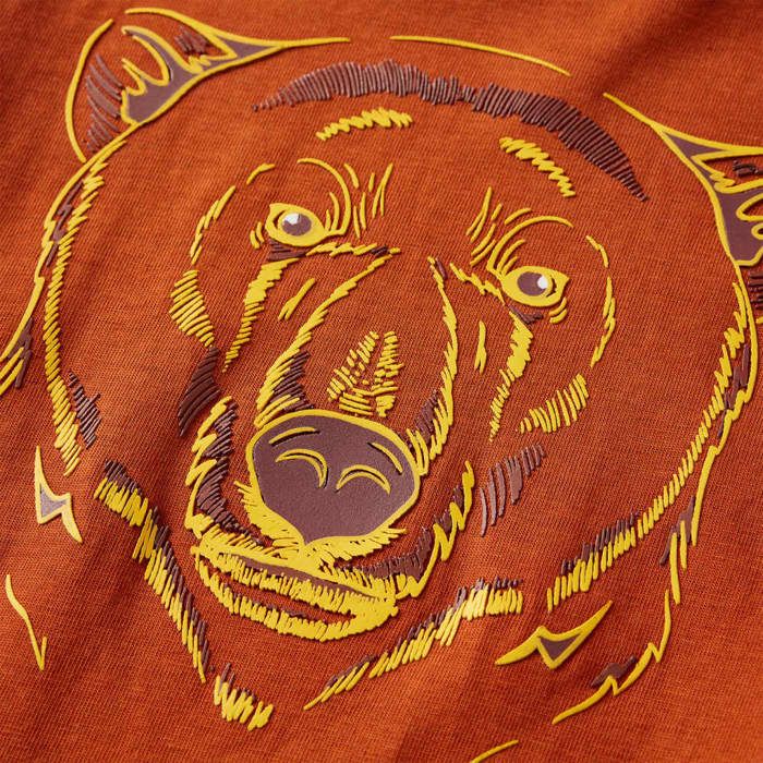 T-shirt enfants à manches longues rouille clair 92/104/116/128/140