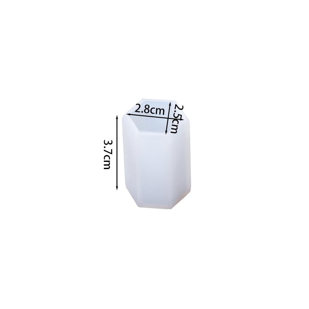 Cylinder Silicone Mold Hexagon Epoxy Resin Mould for DIY Epoxy Resin Candle Casting Molds Crafts Home Table Decoration