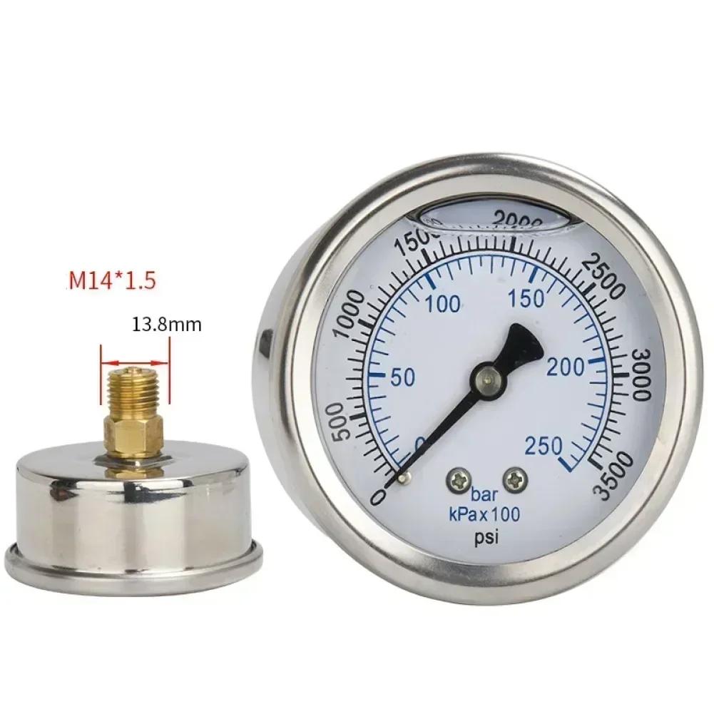 1pc Pressure Washer Pressure Gauge Dual Dial Design Pressure Gauge For Pressure Washers Accesso 0-3500PSI 0-6000PSI 0-10000PSI