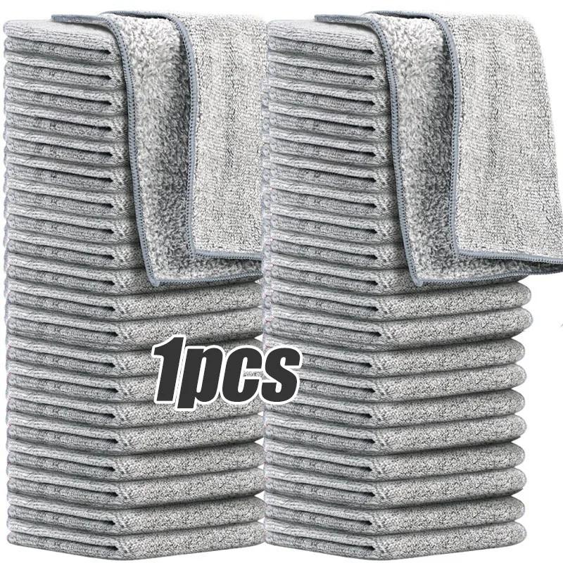 Thicken Microfiber Cleaning Cloths Lint Free Motorcycle Cleaning Towel Cloths Reusable Cleaning Towels Absorbent for Car Window