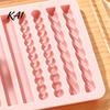 Reusable Kitchen Crafting Tools Silicone Chocolate Rod Mold, 12 Cavity Non-stick Baking Tray, Heat Resistant Small Batch Snack Making Pan Flexible