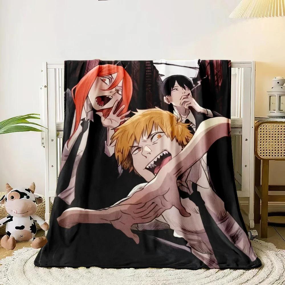 Chainsaw Man HD Print Blanket.Exquisite,Comfortable,soft,Nap,travel,work,living Room,bedroom,Chair,sofa,Picnics,Blankets,Gift