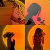 USB Sonnenuntergangslicht LED Regenbogen Neon Nachtlampe Handy Selbstfotografie Licht Wandatmosphärenbeleuchtung Für Schlafzimmerdekoration