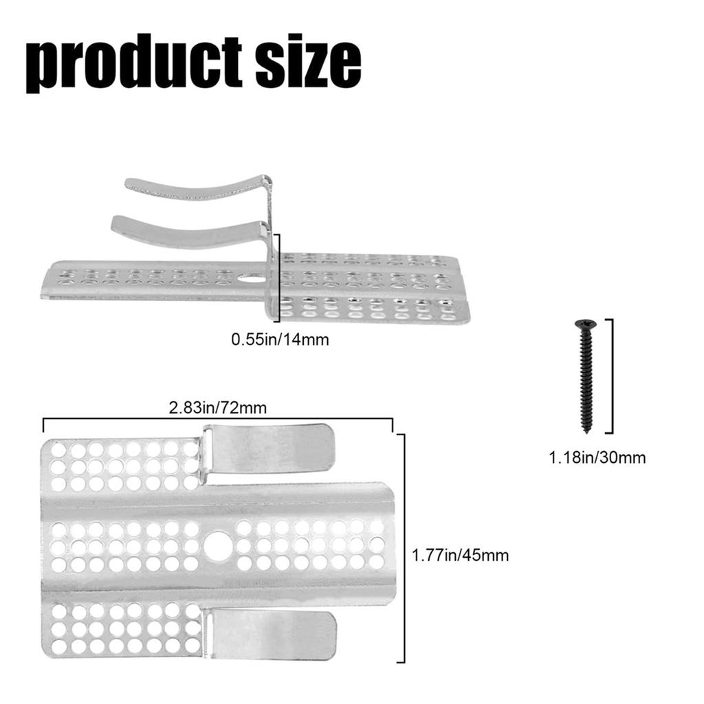 10Pcs Drywall Repair Clips Wall Patch Kit with Screws for 1/2 Inch Sheetrock Professional Drywall Hole Repair Solution