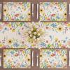 Watercolor Wildflowers Spring Placemats Set of 6 Summer Table Mats for Party Home Kitchen Dining Table Decorations 12x18 Inch