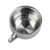 Insulated Coffee Cup with Saucer Spoon Set Stainless Steel Double Walled Mugs Milk Tea Cup for Kitchens Hotels Coffee Shops