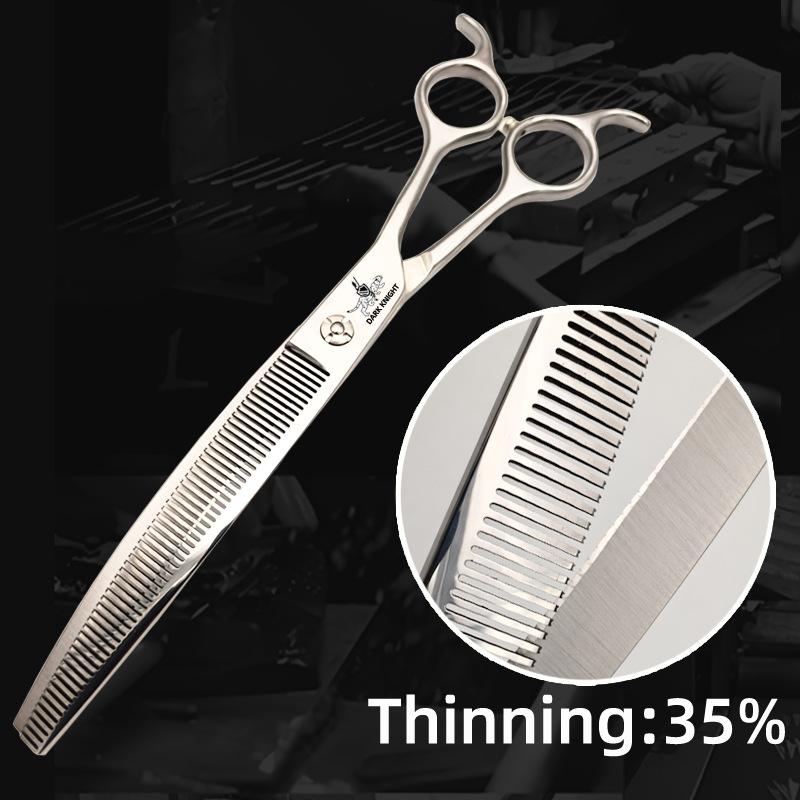 Professional Japanese Stainless Steel Pet Grooming Scissors 8.0 Inches Curved Trimming Suitable for Beauty Use